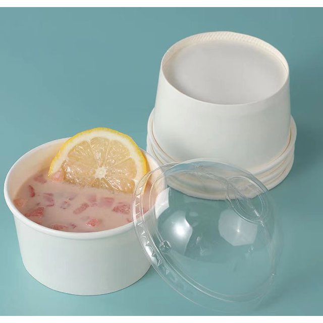 SOPARO 100/200/300/500/1000 PCS 10/12 Oz Ice Cream Paper Cups, Batch Disposable Solid Color Paper Dessert Bowls for Snacks, Sundaes, Party Giveaways, Ice Cream Bar Supplies Factory (12oz,100 PCS)Save $10 with Local Pickup