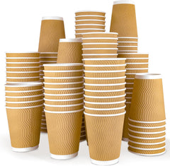 Corrugated Paper Coffee Cup 500 Pack
