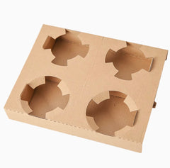 Extra Tall & Thick Disposable Cup Holder Stand for Milk Tea and Coffee Takeout – Available in Single, Double, and Quadruple Configurations