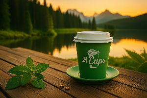Custom Printed Coffee Cups – 200 Pack