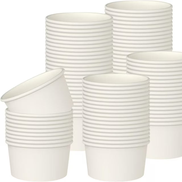 SOPARO 100/200/300/500/1000 PCS 10/12 Oz Ice Cream Paper Cups, Batch Disposable Solid Color Paper Dessert Bowls for Snacks, Sundaes, Party Giveaways, Ice Cream Bar Supplies Factory (12oz,100 PCS)Save $10 with Local Pickup